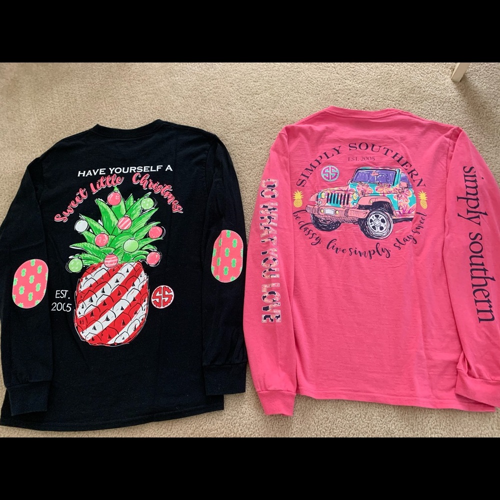 Simply Southern Long Sleeve 2 Shirts in a Bundle